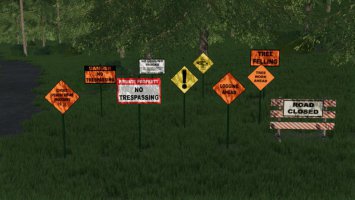 Forestry Sign Pack FS22