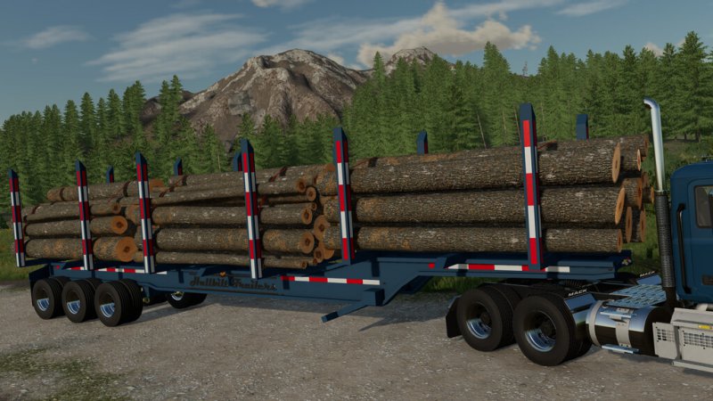 Hallbilt Mfg Tri Axle Log Trailer Fs22 Mod Mod For Farming Simulator 22 Ls Portal 3273