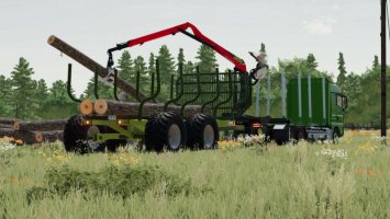 Lizard LT689 Long Log Trailer FS22