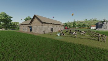 Cow Barn With Garage FS22