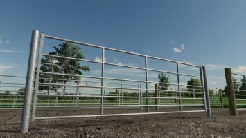 Galvanised Metal Field Gate Pack (Prefab) FS22