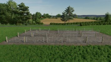 Galvanised Metal Field Gate Pack (Prefab) FS22