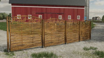 Decorative Wooden Fence FS22