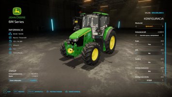 John Deere 6M FS22