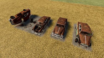 Rusty Cars Collection For Decoration fs22