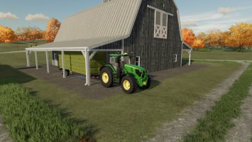 American Barn With Bale Storage FS22