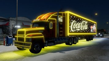 Christmas Truck and Trailer