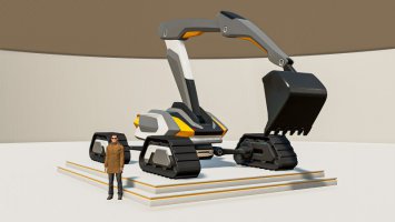 Patreon Exclusive Mod: Concept Excavator FS22