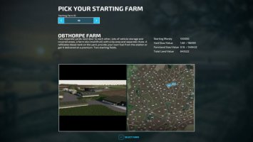 Pick Your Starting Farm FS22