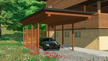 Wooden Carport fs22