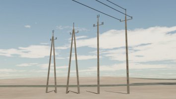 Old Power Poles Pack (Prefab)