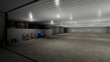 Amerikanische Maschinenhalle Mit Lounge FS22