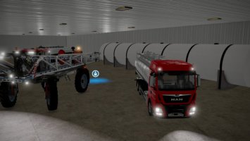 Amerikanische Maschinenhalle Mit Lounge FS22