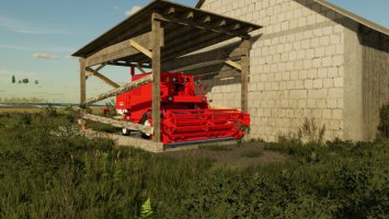 Wooden Shed For Combines FS22