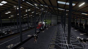 Eight Bay Double Cow Shed FS22