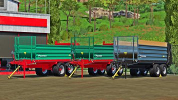 Farmtech Superfex 1200 Manure Spreader/Trailer FS22