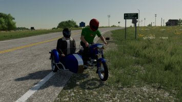 Lizard Motorrad + Seitenwagen FS22