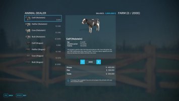 Increase Maximum Purchase Limit For Animals FS22