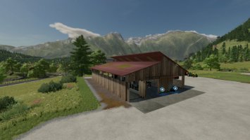 Modern Free-Range Cattle Barn FS22