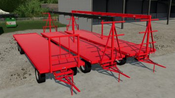 Orenge Ballenanhänger Pack fs22