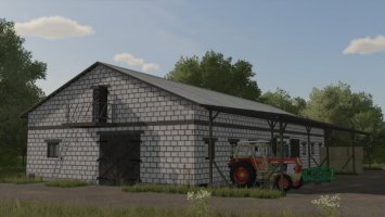 Cow Barn With Shed fs22