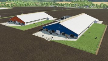 Lizard Cow Barns - Expandable Pastures Ready FS22