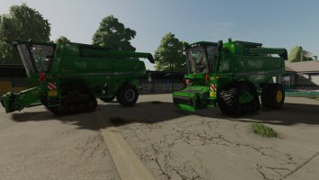 John Deere S690i  & 9880i STS EU Grey Edition Camso Tracks FS22