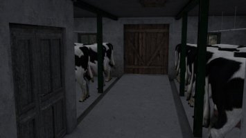 L-shaped Cowshed With Barn FS22