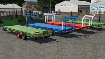 Broughan 28 Foot Low Bed Trailer FS22