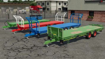 Broughan 28 Foot Low Bed Trailer FS22