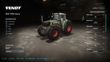 Fendt 900 TMS Vario G2 V1.4.0.0 FS22