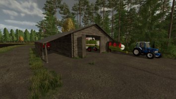 Old Log Sheds Pack fs22