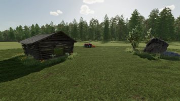 Old Log Sheds Pack FS22