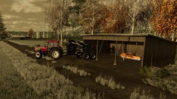 Old Log Sheds Pack FS22