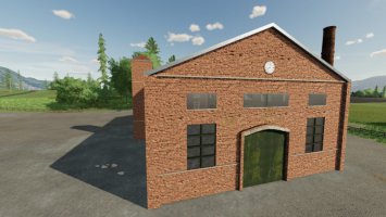 Alte Stillgelegte Fabrik Aus Rotem Backstein fs22