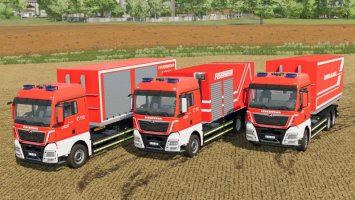 MAN TGX HKL Fire Truck & Containers FS22