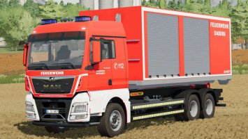 MAN TGX HKL Fire Truck & Containers FS22