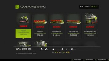 Claas Harvester Pack FS25