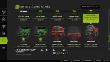 Combine And Headers Pack FS25