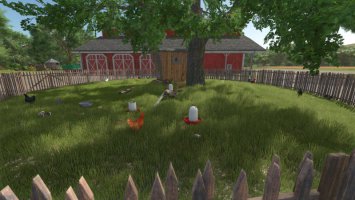 Chickens with fences fs25