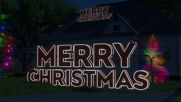 Christmas sign for the garden fs25