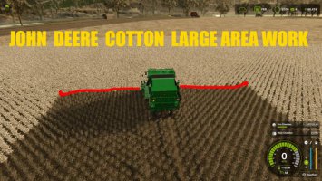 John Deere Cotton harvester (Big Field) fs25