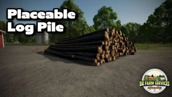 Placeable Log Stack v1.0.0.2 fs25