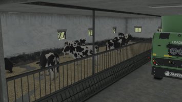 Cow Barn With Garages FS25