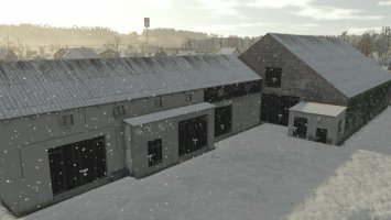 Cow Barn With Garages FS25