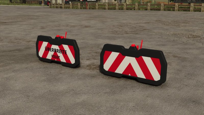 Front warning sign FS25