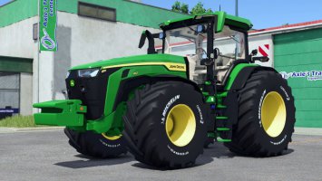 John Deere with Engraved Michelin Tires FS25