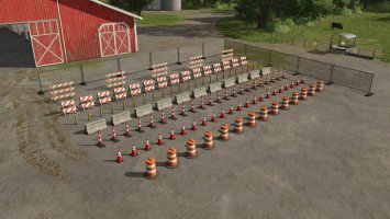 Placeable Construction Signs fs25