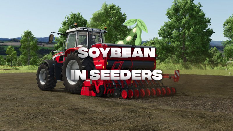 Plant soybeans with seeders FS25