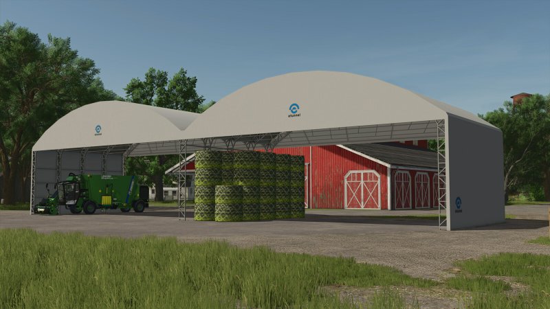 Etunnel Doppelter Gerader Unterstand FS25